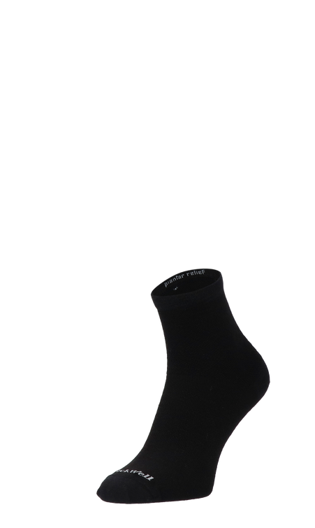 Plantar Ease Quarter Women Heel Spur Socks Black Solid Plantar Ease Quarter Women Heel Spur Socks Class 2 Black Solid