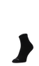 Plantar Ease Quarter Women Heel Spur Socks Black Solid