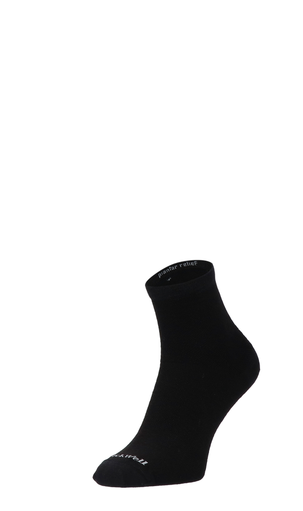 Plantar Ease Quarter Women Heel Spur Socks Class 2 Black Solid