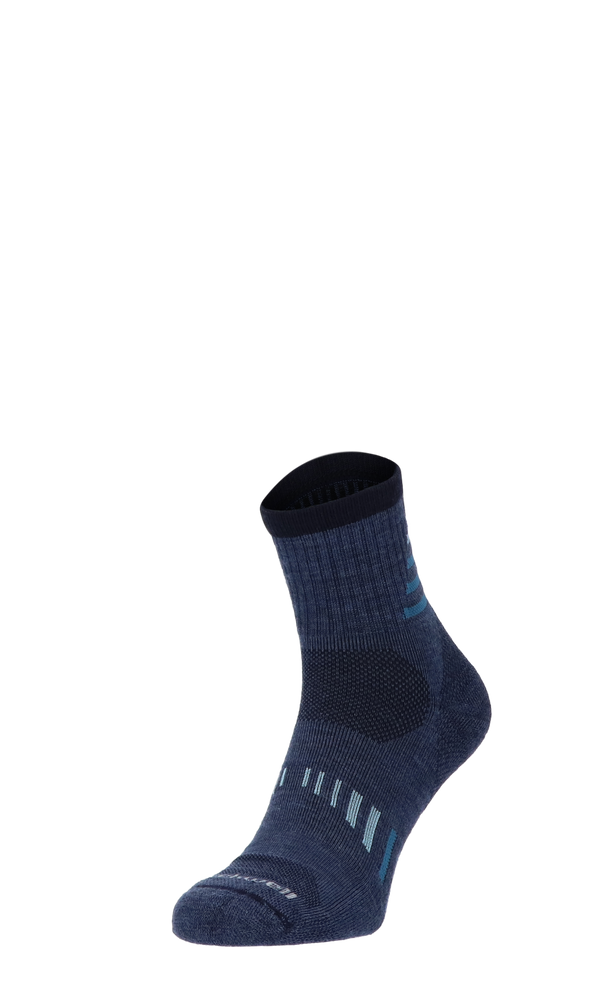 Ascend II Quarter Men Compression Hiking Socks Denim Ascend Quarter II Men Hiking Socks Class 1 Denim