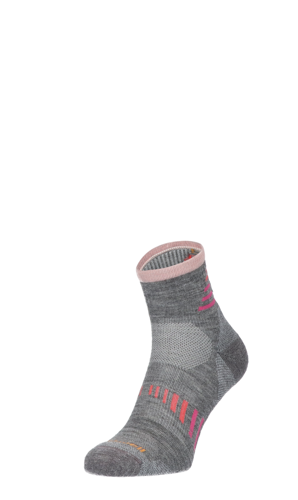 Ascend II Quarter Women Compression Hiking Socks Grey Ascend Quarter II Women Hiking Socks Class 1 Grey