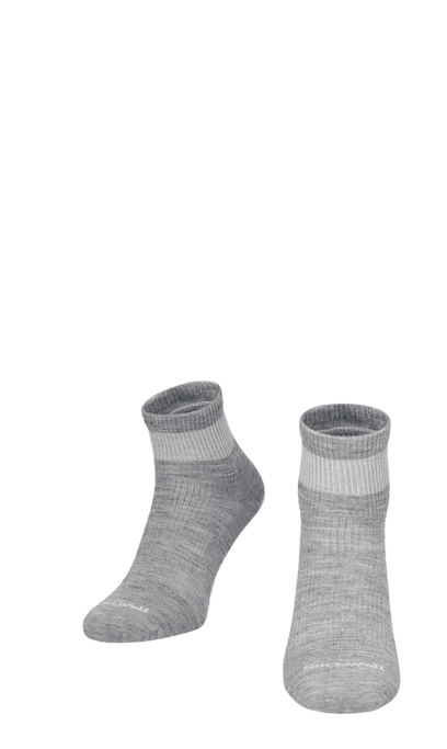 Plantar Relief Quarter Men Heel Spur Socks Class 2 Light Grey