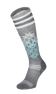 Powder Day Women Moderate Compression Ski Socks Grey