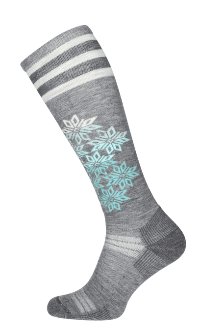 Powder Day Women Ski Socks Class 1 Grey