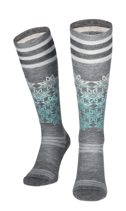 Powder Day Women Ski Socks Class 1 Grey