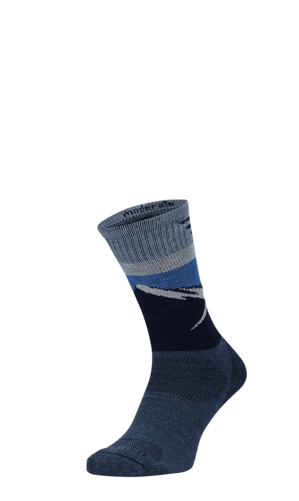 Modern Mountain Crew Men Compression Hiking Socks Denim Modern Mountain Crew Men Hiking Socks Class 1 Denim