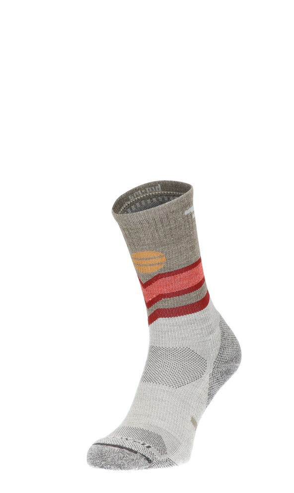 Mountain Beat Crew Women Compression Hiking Socks Natural Mountain Beat Crew Women Hiking Socks Class 1 Natural