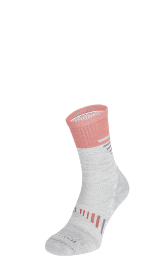 Ascend II Crew Women Compression Hiking Socks Ash