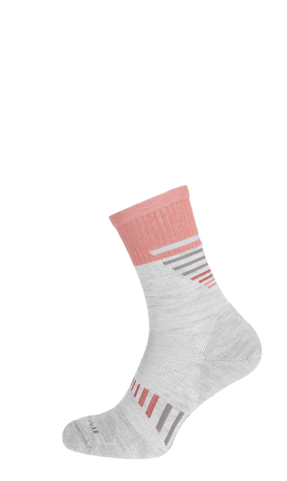 Ascend II Crew Women Compression Hiking Socks Ash