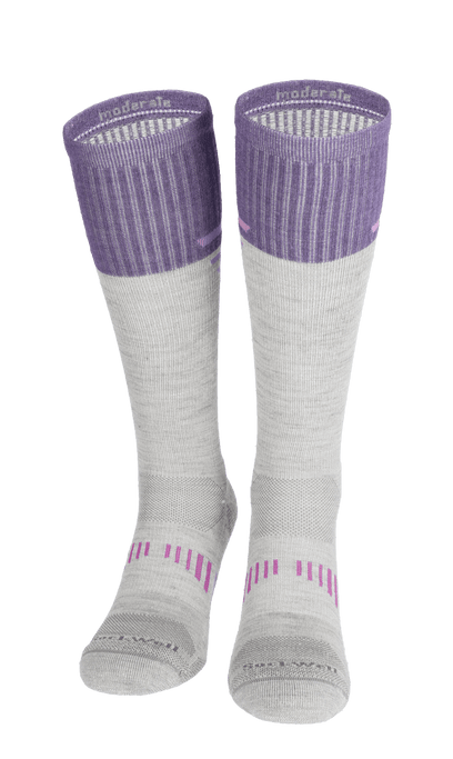 Ascend II Women Compression Hiking Socks ash