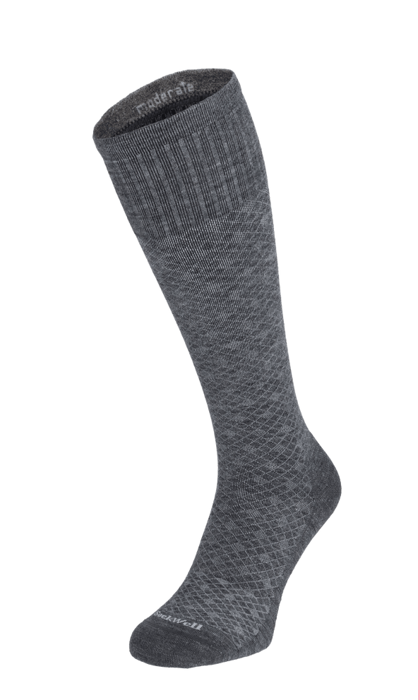 Featherweight Men Moderate Compression Socks Charcoal