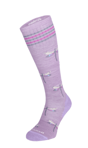 Dragonfly Women Moderate Socks Blackberry Sparkle