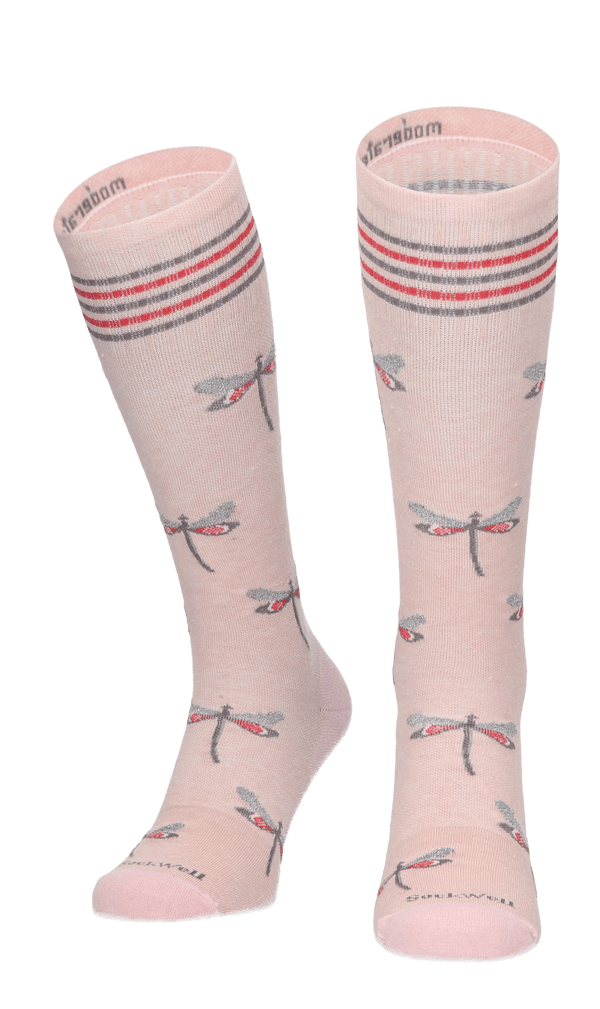 Dragonfly Women Compression Socks Class 1 Rose Shimmer