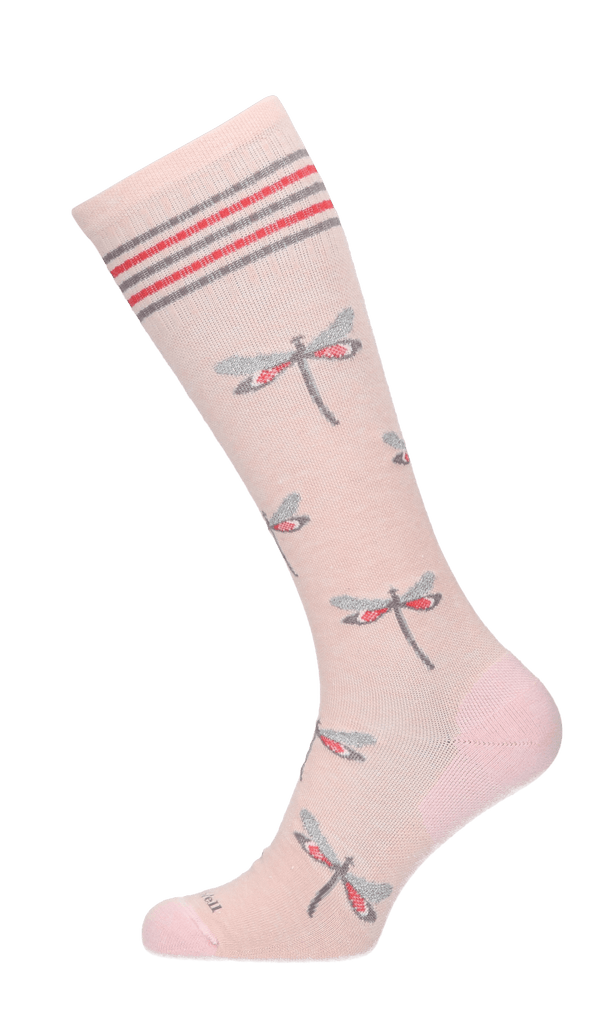 Dragonfly Women Compression Socks Class 1 Rose Shimmer