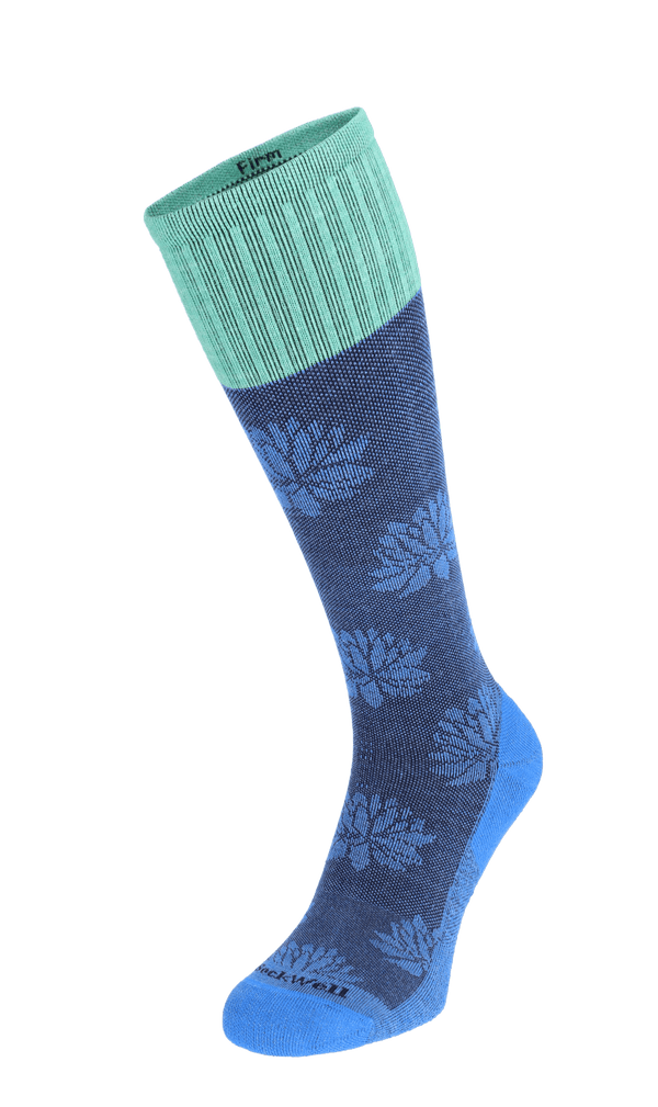 Lotus Lift Women Firm Compression Socks Ocean