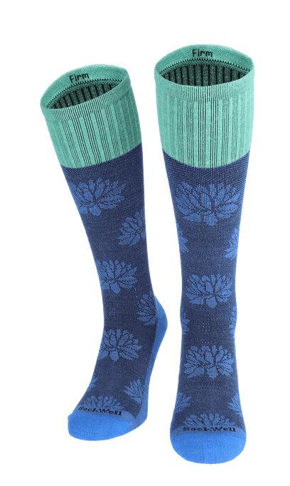 Lotus Lift Women Firm Compression Socks Ocean