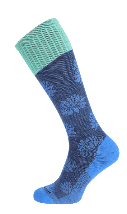 Lotus Lift Women Firm Compression Socks Ocean