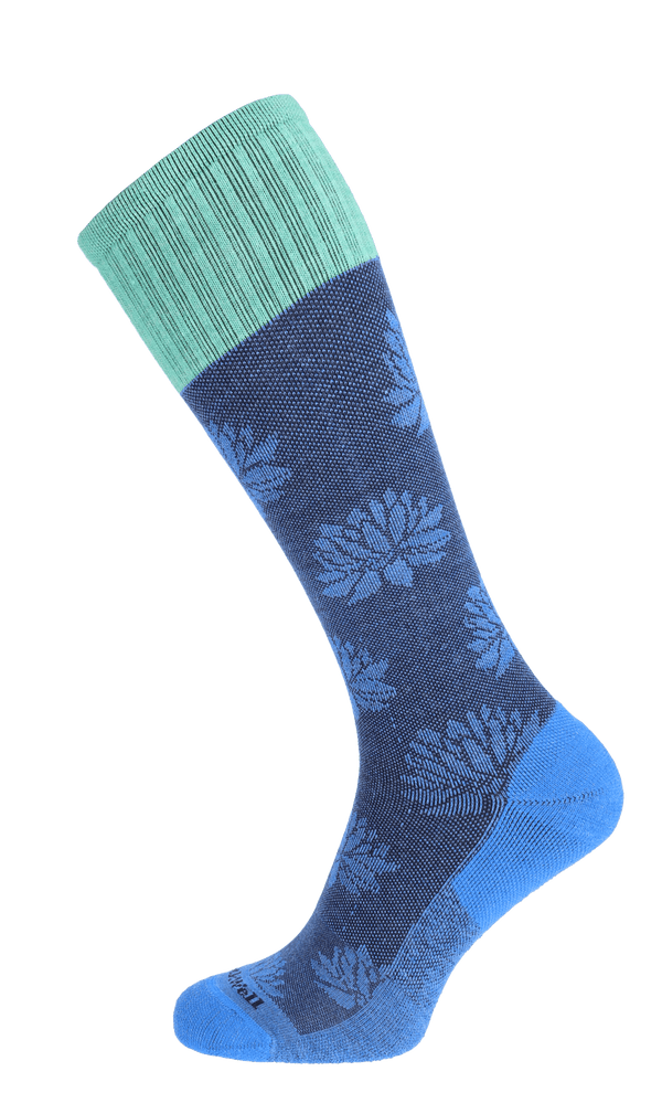 Lotus Lift Women Firm Compression Socks Ocean