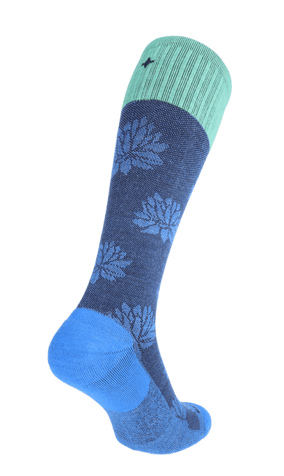 Lotus Lift Women Firm Compression Socks Ocean