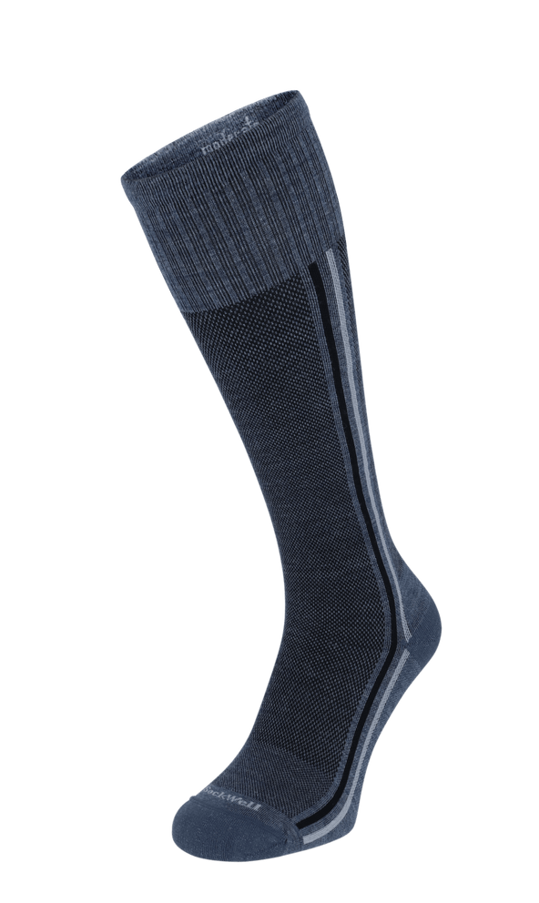 Retro Race Men Moderate Compression Socks Denim