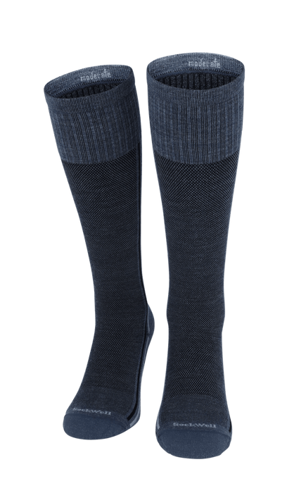 Retro Race Men Moderate Compression Socks Denim