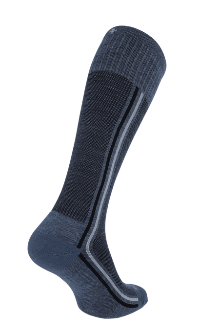 Retro Race Men Moderate Compression Socks Denim