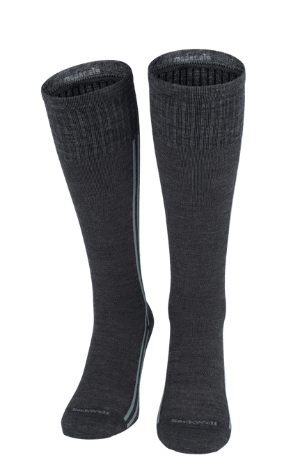 Retro Race Men Moderate Compression Socks Charcoal