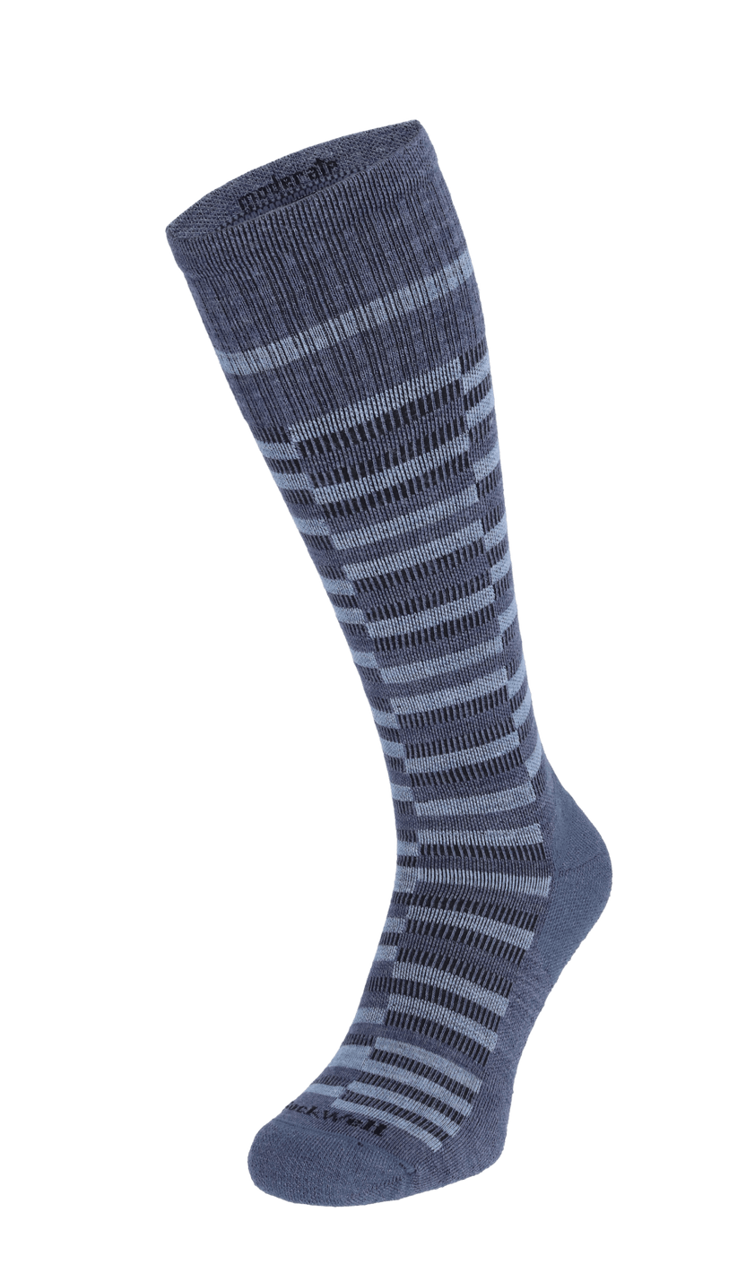 Geo Men Moderate Compression Socks Denim