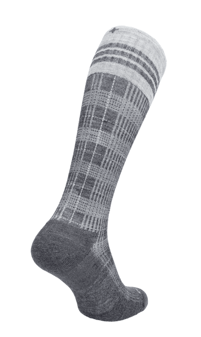 Tartan Men Firm Compression Socks Charcoal