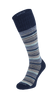 Sunset Stripe Men Moderate Compression Socks Navy