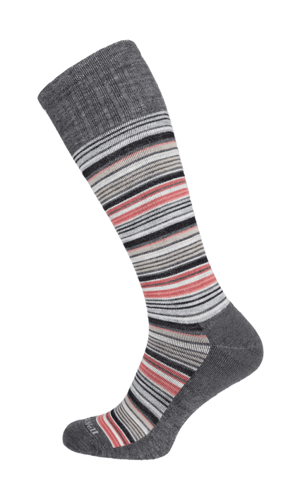 Sunset Stripe Men Moderate Compression Socks Charcoal
