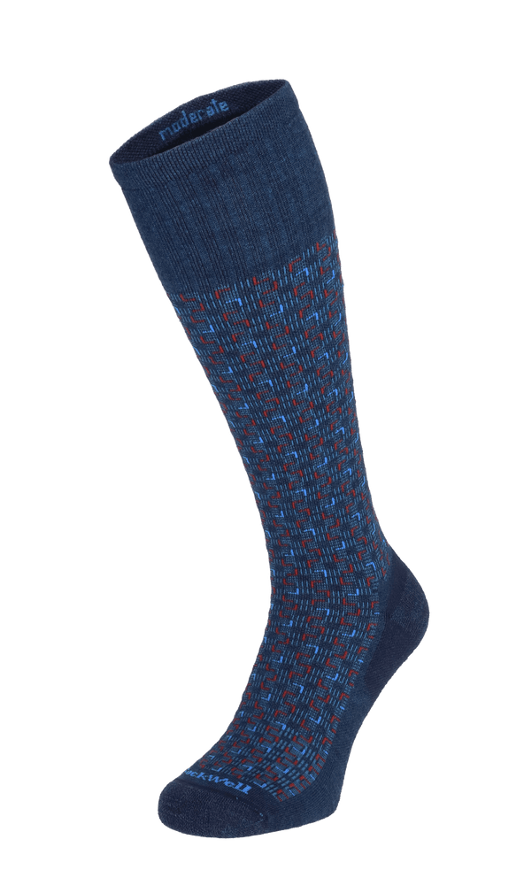 Entwined Men Moderate Compression Socks Navy