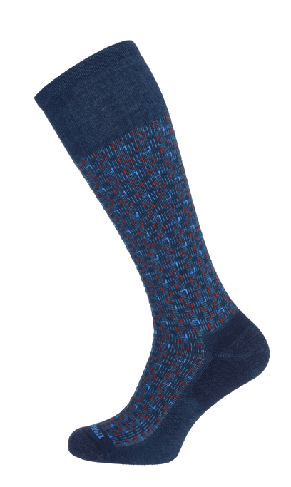 Entwined Men Moderate Compression Socks Navy