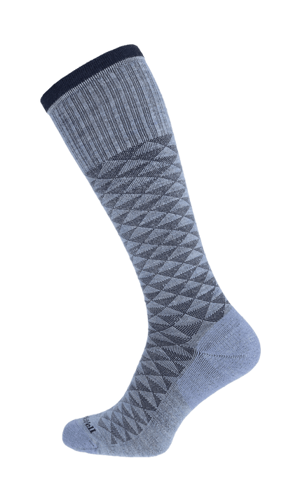 Dapper Men Moderate Compression Socks Bluestone