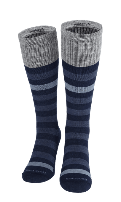 Rugby Men Moderate Compression Socks Navy