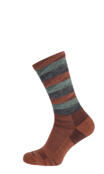 Peaks Men Compression Hiking Socks Terracotta