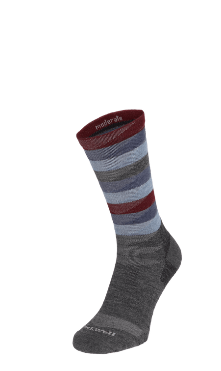 Peaks Men Compression Hiking Socks Charcoal