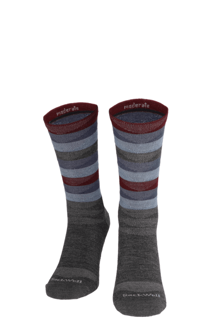 Peaks Men Compression Hiking Socks Charcoal