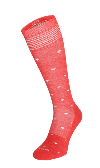 Full Heart Women Moderate Compression Socks Poppy