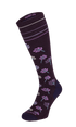 Field Flower Women Moderate Compression Socks Blackberry