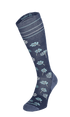 Field Flower Women Moderate Compression Socks Denim