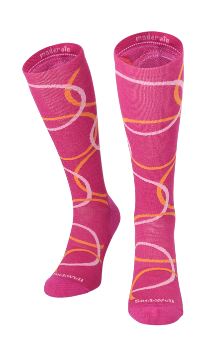 In The Loop Women's Moderate Compression Socks Raspberry