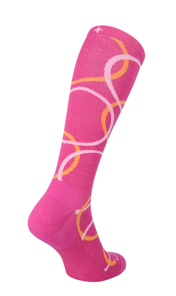 In The Loop Women's Moderate Compression Socks Raspberry