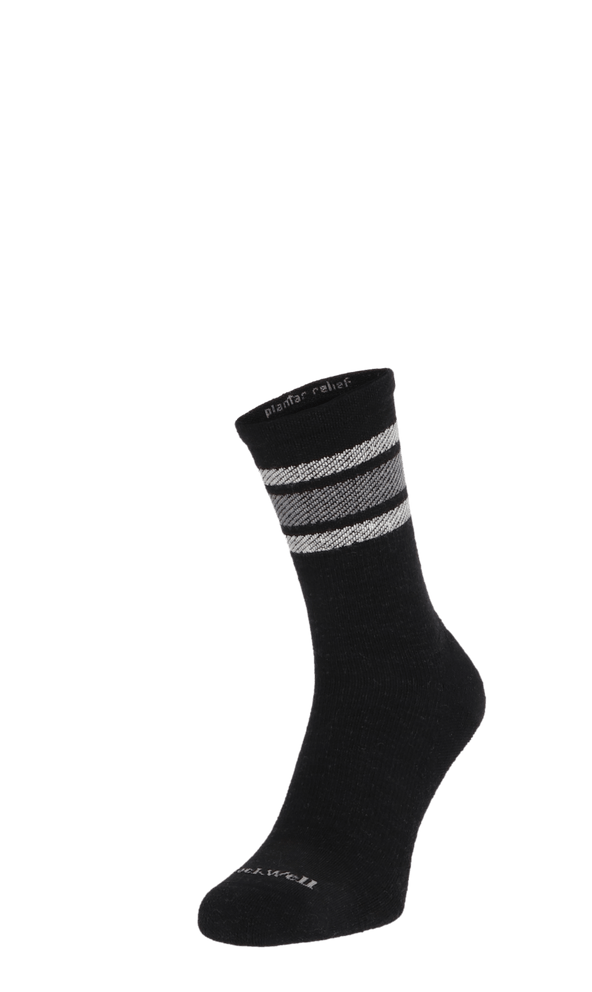 Plantar Ease Retro Men Heel Spur Socks Black