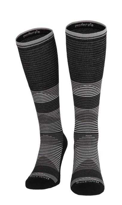 Geo Jim Men Moderate Compression Socks Black