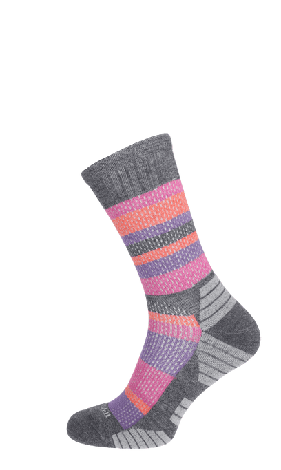 Journey Crew Women Compression Hiking Socks Charcoal