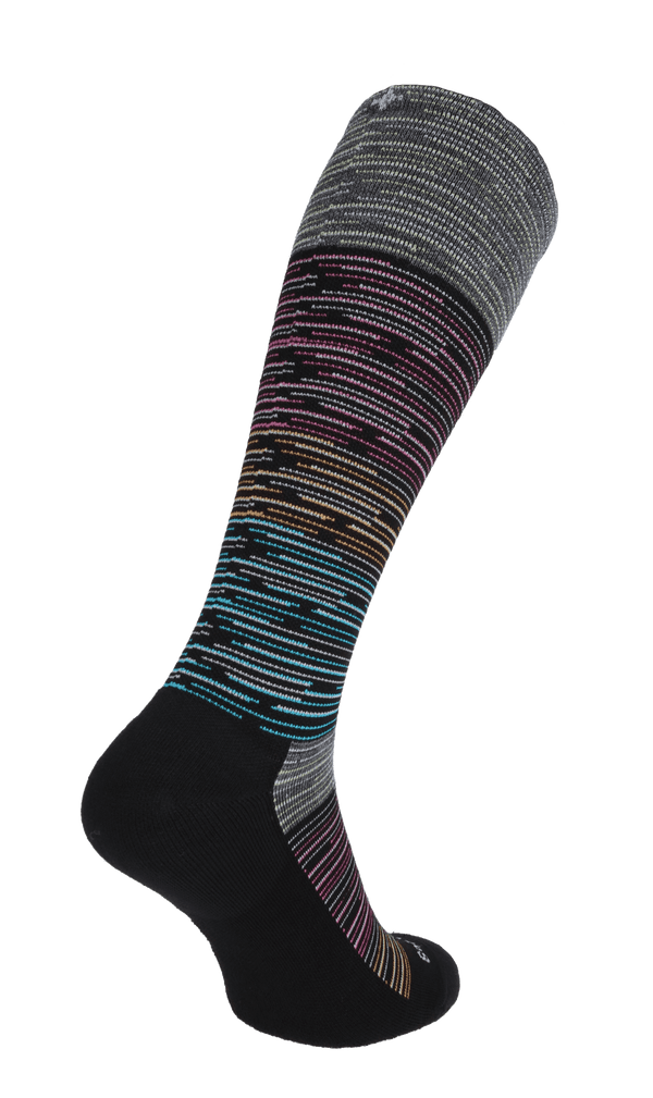 Good Vibes Women Moderate Compression Socks Black