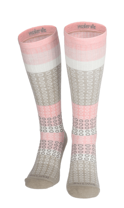 Full Circle Women Moderate Compression Socks Putty