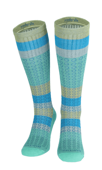 Full Circle Women Moderate Compression Socks Spearmint