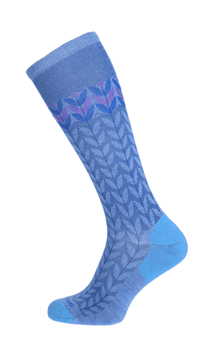 Bean Stalk Women Moderate Compression Socks Cornflower